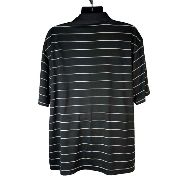 PGA Tour Polo Shirt Men 2XL Black Striped Short Sleeve Golf Casual Outdoors NWOT - Picture 3 of 14